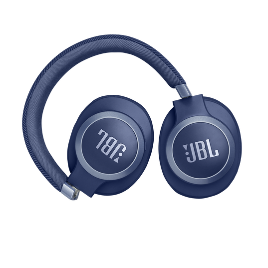 JBL Live 770NC - Blue - Wireless Over-Ear Headphones with True Adaptive Noise Cancelling - Detailshot 4